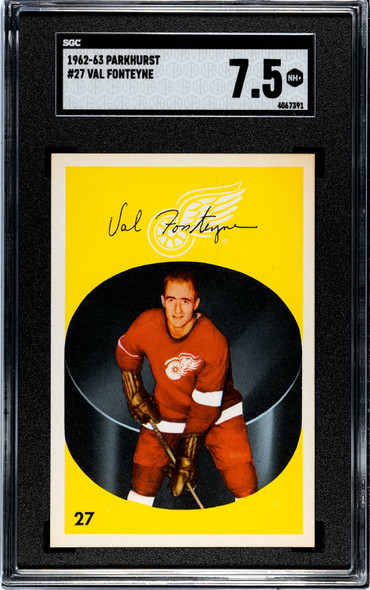 1962-63 Parkhurst Val Fonteyne #27 Detroit Red Wings SGC 7.5 front of card