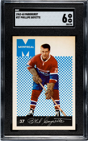 1962-63 Parkhurst Phillipe Goyette #37 Montreal Canadiens SGC 6 front of card