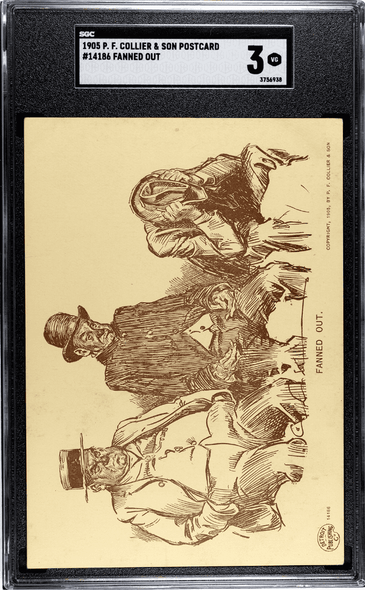 1905 P.F. Collier & Son Fanned Out #14186 SGC 3 front of card 1905 P.F. Collier & Son Fanned Out #14186 SGC 3 front of card