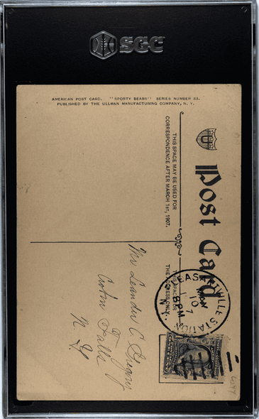 1907 Ullman MFG. Co. PC789-C18 Heres For A Home Run #1924 Sporty Bears PC Series 83 SGC 1 910 back of card