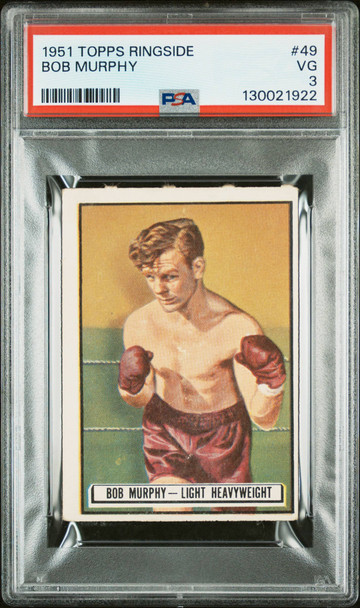 1951 Topps Ringside Bob Murphy #49 PSA 3 front of card
