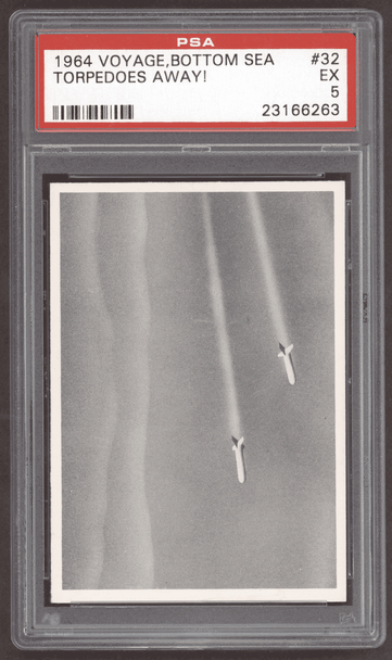 1964 Voyage To The Bottom Of The Sea Torpedoes Away #32 PSA 5 front of card