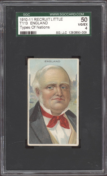 1910 T113 England Types Of Nations Factory No. 240 SGC 4 front of card