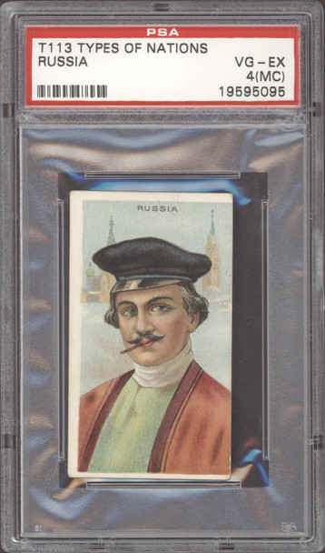1910 T113 Russia Types Of Nations Factory No. 240 PSA 4(MC) front of card