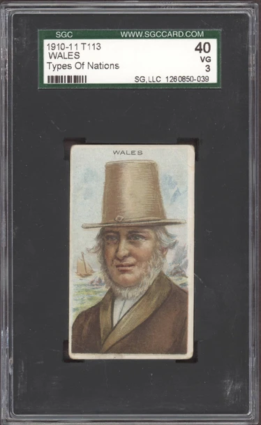 1910 T113 Wales Types Of Nations Factory No. 240 SGC 3 front of card