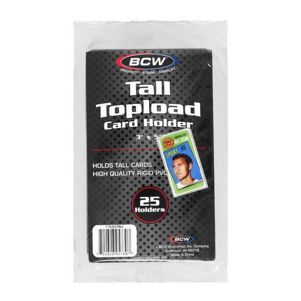 BCW Tall Topload Holder 3in. x 5in.