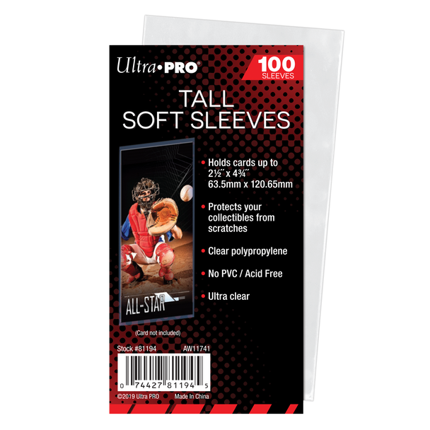 Ultra Pro Tall Card Sleeves (100 Ct.)