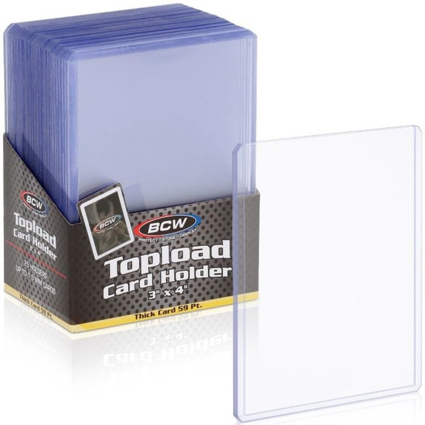 BCW Thick Card Topload Holder - 59 Pt. 25 Ct.