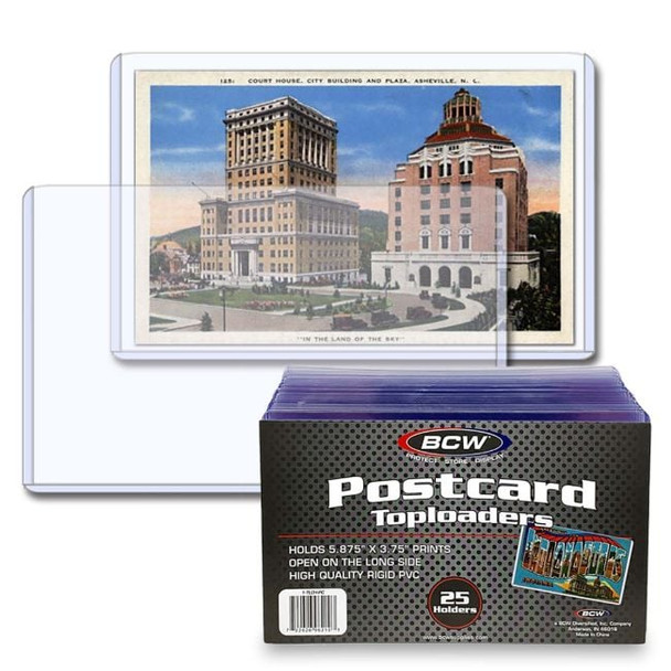 BCW Postcard Topload Holder 25 Ct.