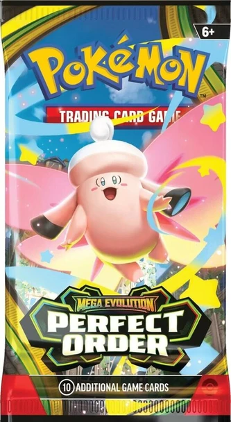 Pokémon Mega Evolution Perfect Order booster pack front
