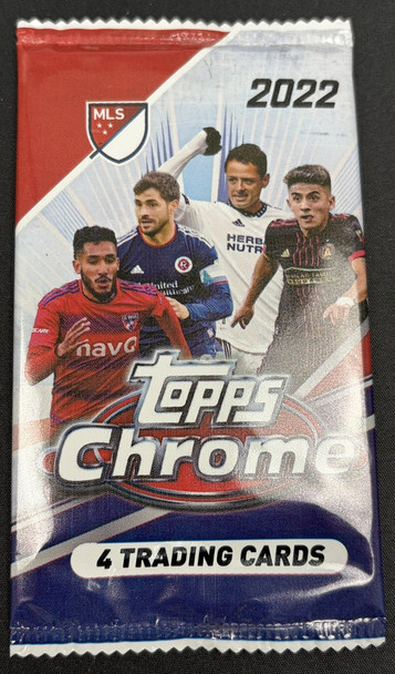 2022 Topps Chrome MLS Soccer Hobby Pack front
