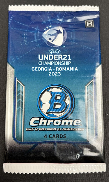 2023 Bowman Chrome UEFA U21 Soccer Hobby Pack front