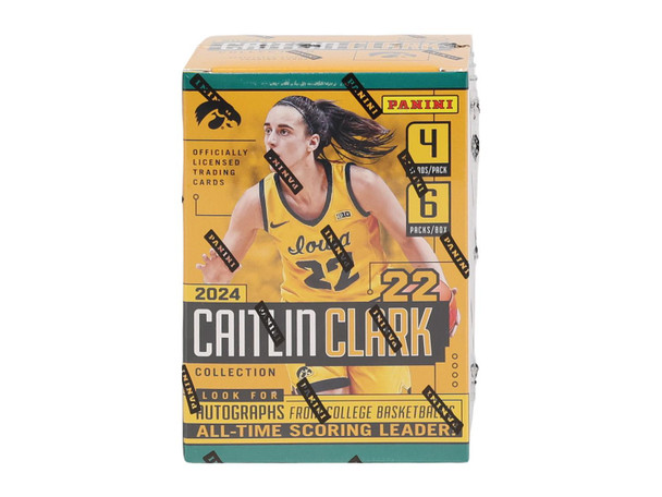 2024 Panini Caitlin Clark Collection Basketball Blaster Box front