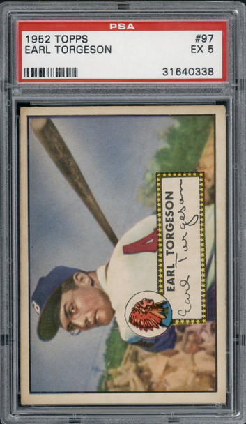 1952 Topps Earl Torgeson #97 Boston Braves PSA 5 front of card