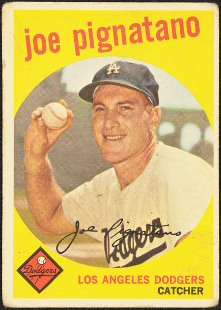 1959 Topps Joe Pignatano #16 Los Angeles Dodgers VG R100035 front of card
