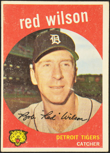 1959 Topps Red Wilson #24 Detroit Tigers VG R100038 front of card