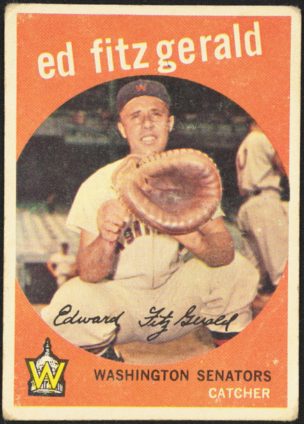 1959 Topps Ed Fitz Gerald #33 Washington Senators VG R100039 front of card