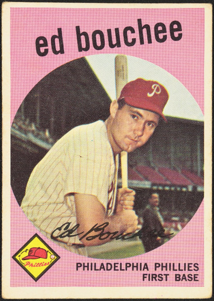 1959 Topps Ed Bouchee #39 Philadelphia Phillies VG-EX front of card