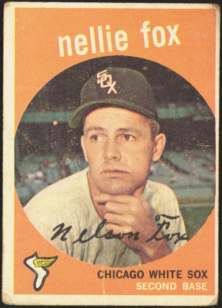 1959 Topps Nellie Fox #30 Chicago White Sox HOF VG R100062 front of card