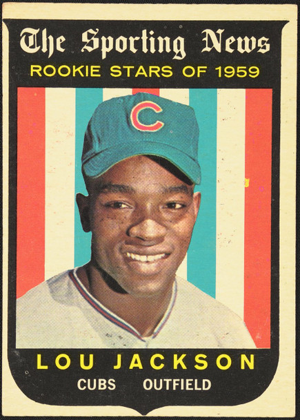 1959 Topps Lou Jackson #130 Rookie Stars Chicago Cubs RC VG R100070 front of card