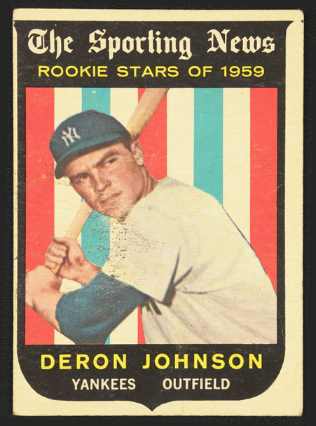 1959 Topps Deron Johnson #131 Rookie Stars New York Yankees RC Low Grade - Marks R100071 front of card