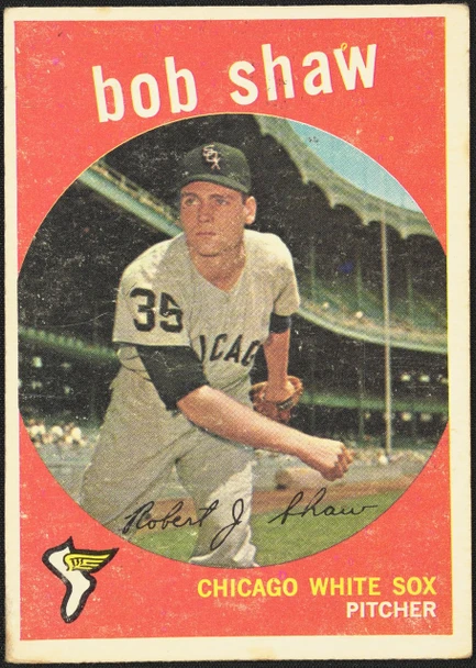 1959 Topps Bob Shaw #159 Chicago White Sox Low Grade - Marks R100081 front of card