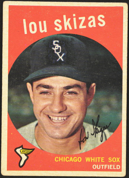 1959 Topps Lou Skizas #328 Chicago White Sox VG R100136 front of card
