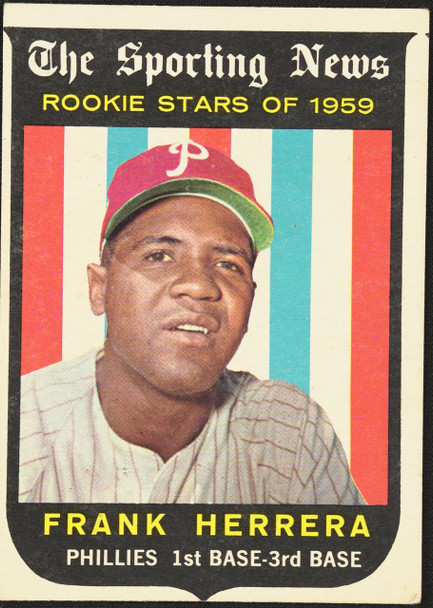 1959 Topps Frank Herrera #129 Rookie Stars Philadelphia Phillies RC Good R100158 front of card