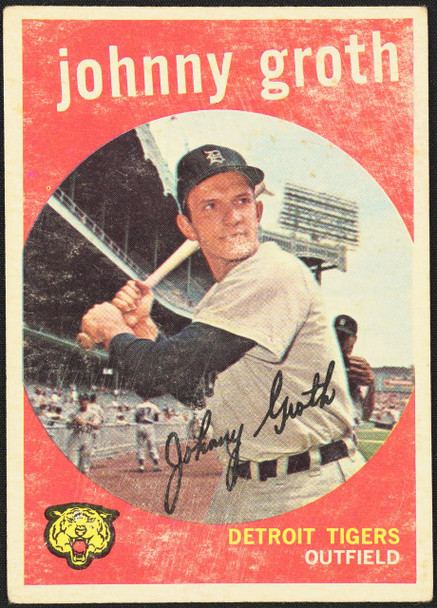 1959 Topps Johnny Groth #164 Detroit Tigers VG R100164 front of card
