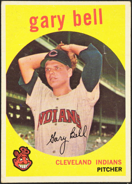 1959 Topps Gary Bell #327 Cleveland Indians RC VG-EX front of card