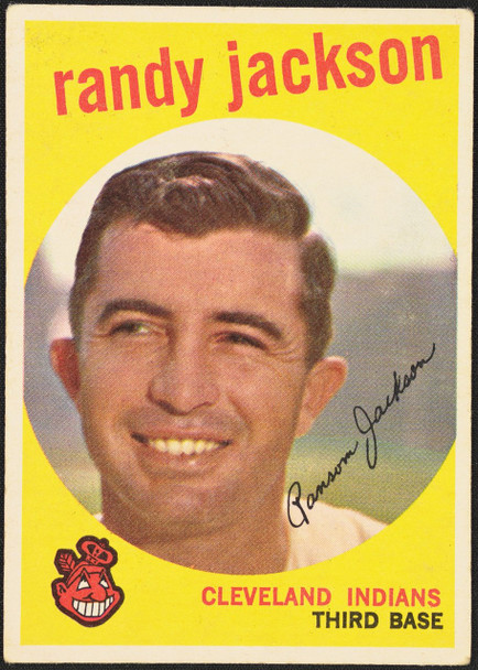 1959 Topps Randy Jackson #394 Cleveland Indians EX R100170 front of card