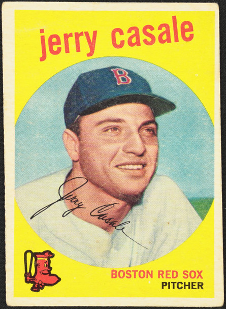 1959 Topps Jerry Casale #456 Boston Red Sox RC EX R100176 front of card