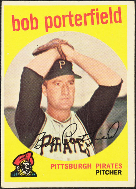 1959 Topps Bob Porterfield #181 Pittsburgh Pirates VG R100210 front of card