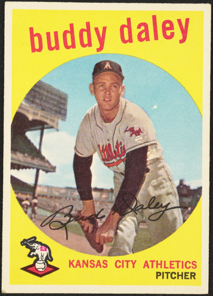 1959 Topps Buddy Daley #263 White Back Kansas City Athletics VG-EX R100220 front of card