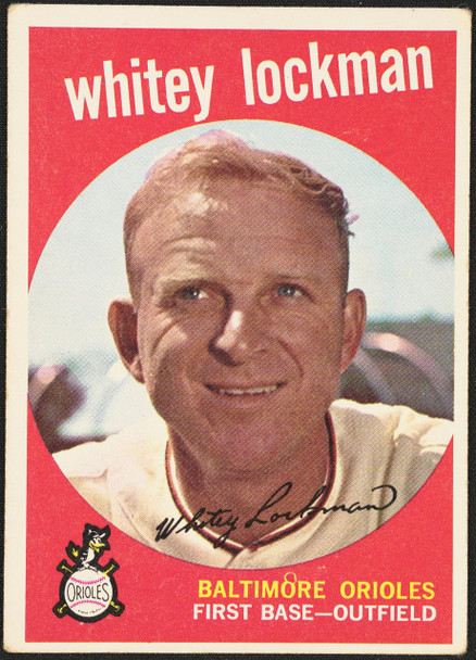 1959 Topps Whitey Lockman #411 Baltimore Orioles EX+ R100245 front of card