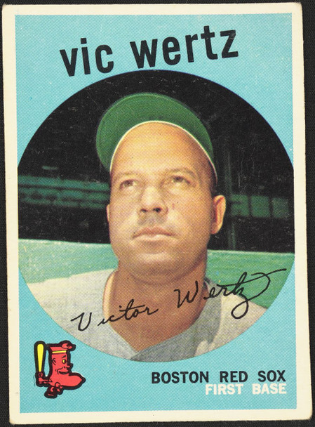1959 Topps Vic Wertz #500 Boston Red Sox VG-EX R100271 front of card