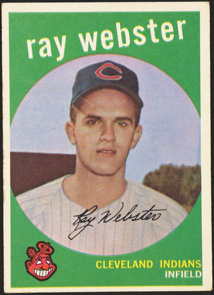 1959 Topps Ray Webster #531 Cleveland Indians RC VG R100275 front of card