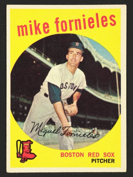 1959 Topps Mike Fornieles #473 Boston Red Sox EX R100301 front of card