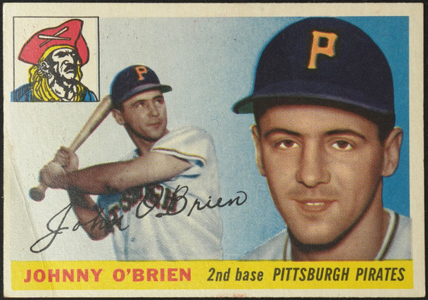 1955 Topps Johnny O'Brien #135 Pittsburgh Pirates Fair Example A front of card