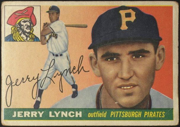 1955 Topps Jerry Lynch #142 Pittsburgh Pirates Fair front of card