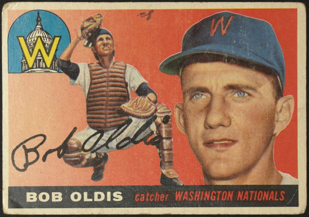 1955 Topps Bob Oldis #169 Washington Senators High Number Fair front of card