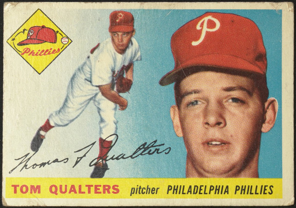 1955 Topps Tom Qualters #33 Philadelphia Phillies Fair Example A front of card