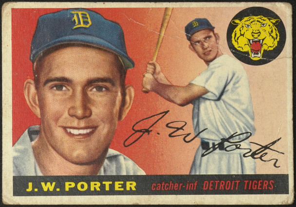 1955 Topps J.W. Porter #49 Detroit Tigers Fair Example A front of card