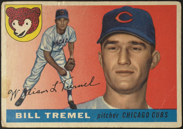 1955 Topps Bill Tremel #52 Chicago Cubs Fair Example A front of card