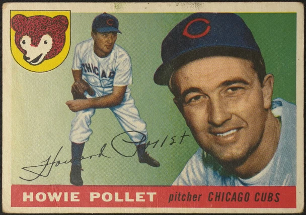 1955 Topps Howie Pollet #76 Chicago Cubs Fair Example B front of card