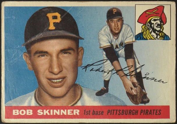 1955 Topps Bob Skinner #88 Pittsburgh Pirates RC Low Grade - Creases Example A front of card