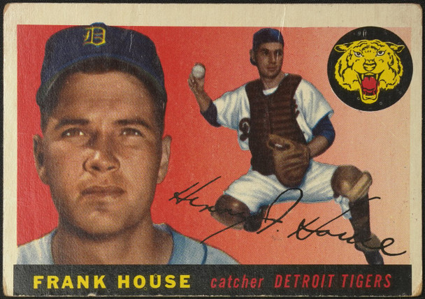 1955 Topps Frank House #87 Detroit Tigers Low Grade - Creases front of card