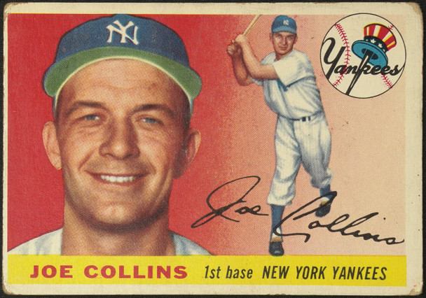 1955 Topps Joe Collins #63 New York Yankees Fair Example B front of card
