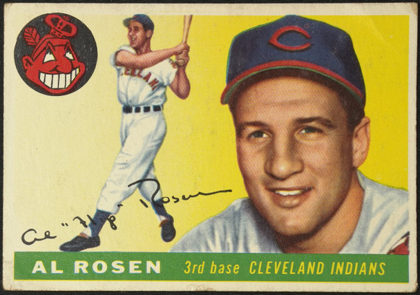 1955 Topps Al Rosen #70 Cleveland Indians Fair — Example B front of card