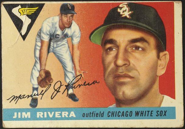 1955 Topps Jim Rivera #58 Chicago White Sox Fair Example C front of card